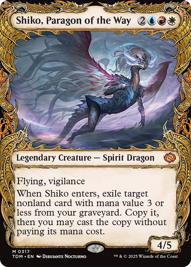 Shiko, Paragon of the Way (Showcase) [Tarkir: Dragonstorm] MTG Single Magic: The Gathering | Red Claw Gaming