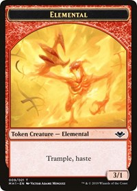 Elemental (009) // Goblin Double-Sided Token [Modern Horizons Tokens] MTG Single Magic: The Gathering    | Red Claw Gaming