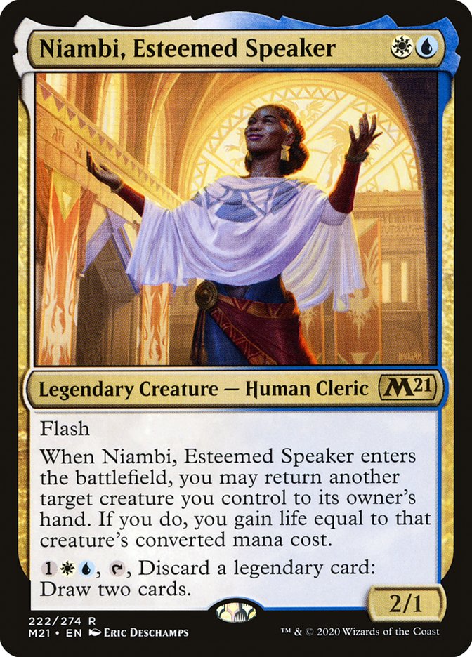Niambi, Esteemed Speaker [Core Set 2021] MTG Single Magic: The Gathering | Red Claw Gaming
