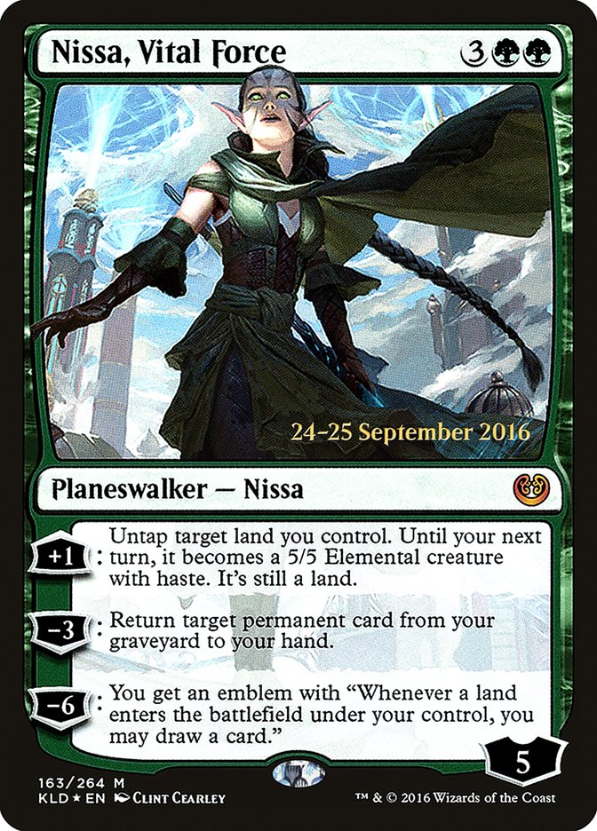 Nissa, Vital Force [Kaladesh Prerelease Promos] MTG Single Magic: The Gathering | Red Claw Gaming