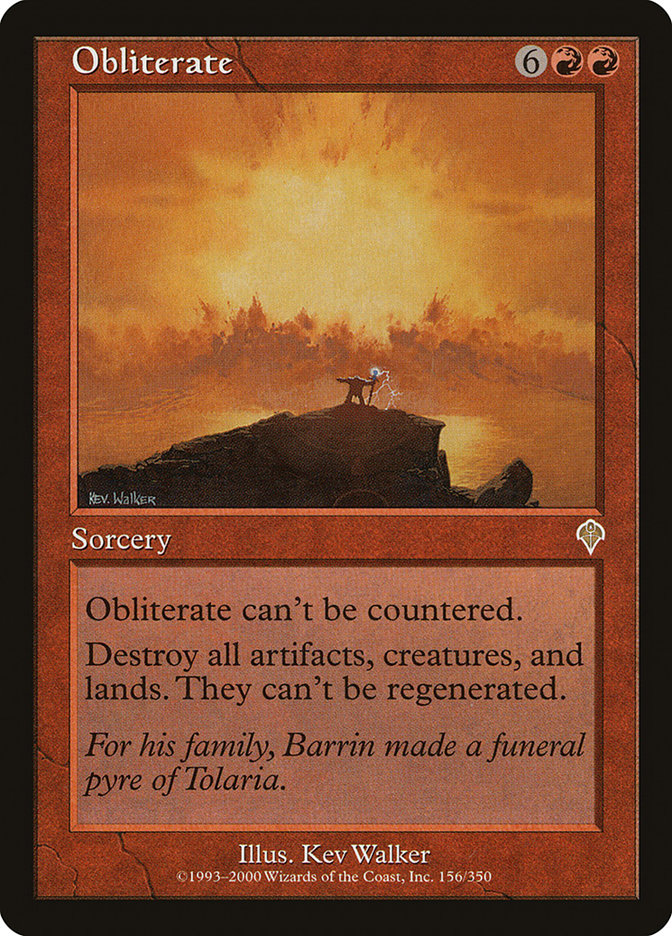 Obliterate [Invasion] MTG Single Magic: The Gathering | Red Claw Gaming