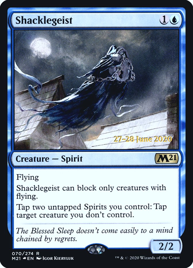 Shacklegeist [Core Set 2021 Prerelease Promos] MTG Single Magic: The Gathering | Red Claw Gaming