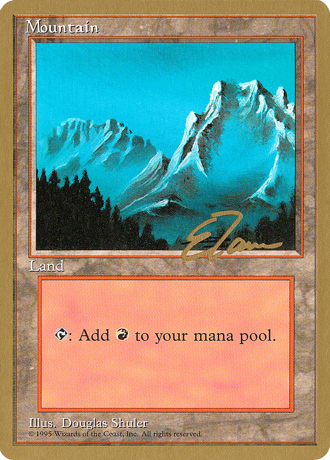 Mountain (et374) (Eric Tam) [Pro Tour Collector Set] MTG Single Magic: The Gathering | Red Claw Gaming