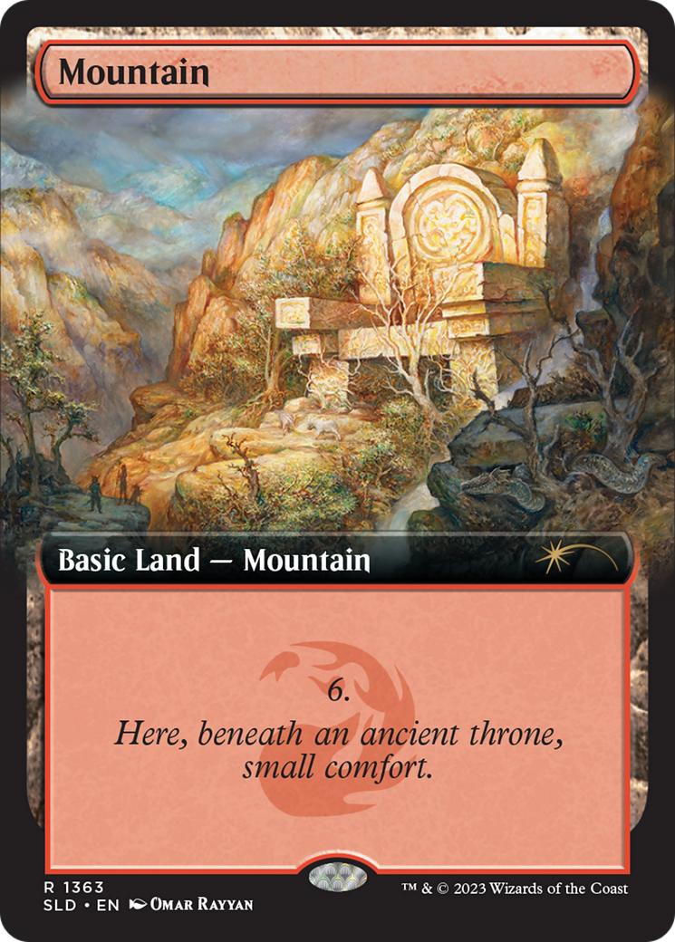 Mountain (1363) [Secret Lair Drop Series] MTG Single Magic: The Gathering | Red Claw Gaming