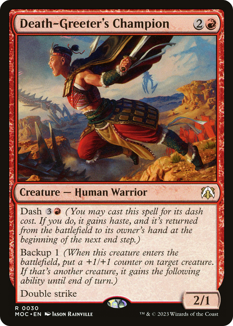 Death-Greeter's Champion [March of the Machine Commander] MTG Single Magic: The Gathering | Red Claw Gaming