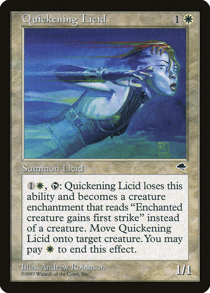 Quickening Licid [Tempest] MTG Single Magic: The Gathering | Red Claw Gaming
