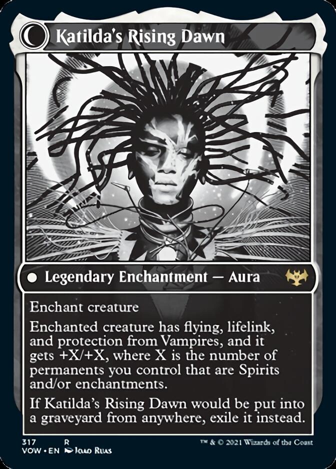 Katilda, Dawnhart Martyr // Katilda's Rising Dawn (Showcase Eternal Night) [Innistrad: Crimson Vow] MTG Single Magic: The Gathering | Red Claw Gaming