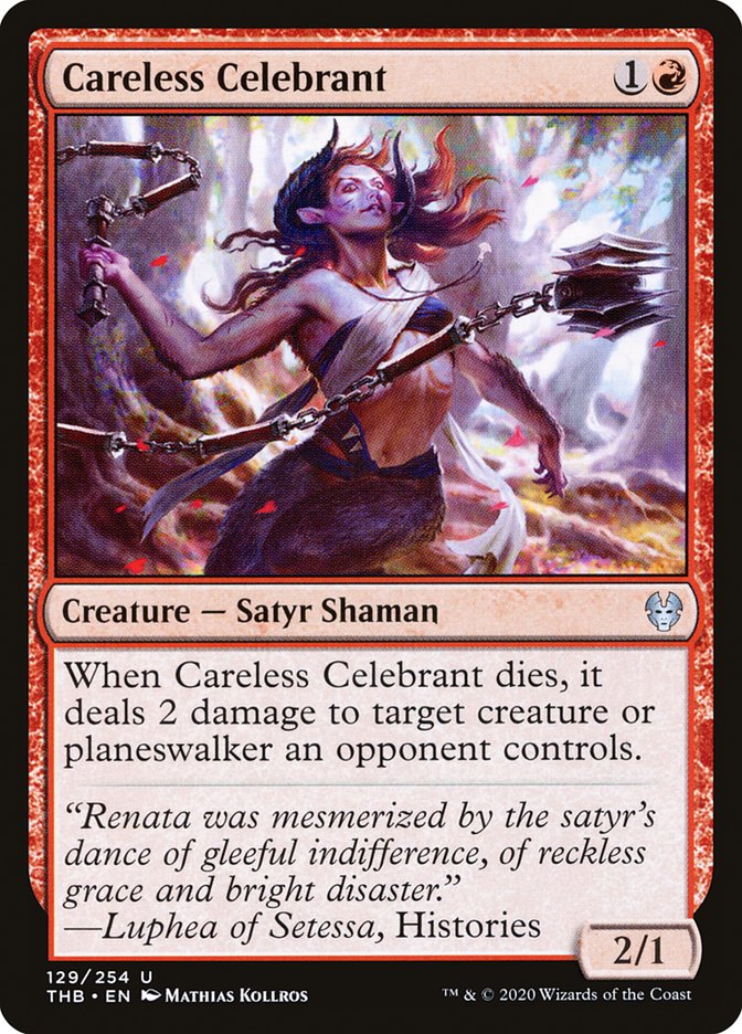 Careless Celebrant [Theros Beyond Death] MTG Single Magic: The Gathering | Red Claw Gaming