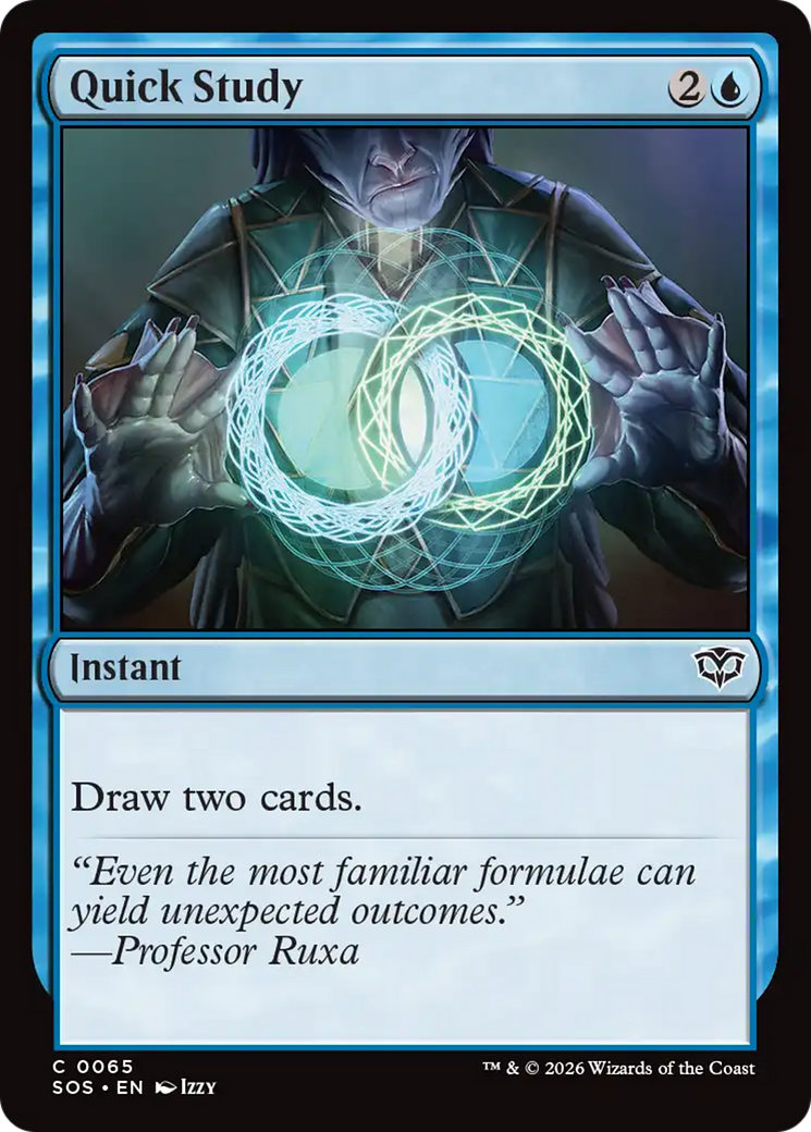 Quick Study [Secrets of Strixhaven] MTG Single Magic: The Gathering | Red Claw Gaming