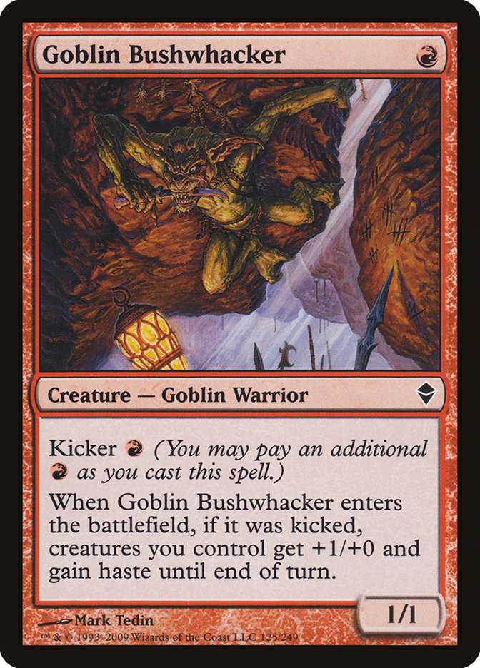 Goblin Bushwhacker [Zendikar] MTG Single Magic: The Gathering | Red Claw Gaming