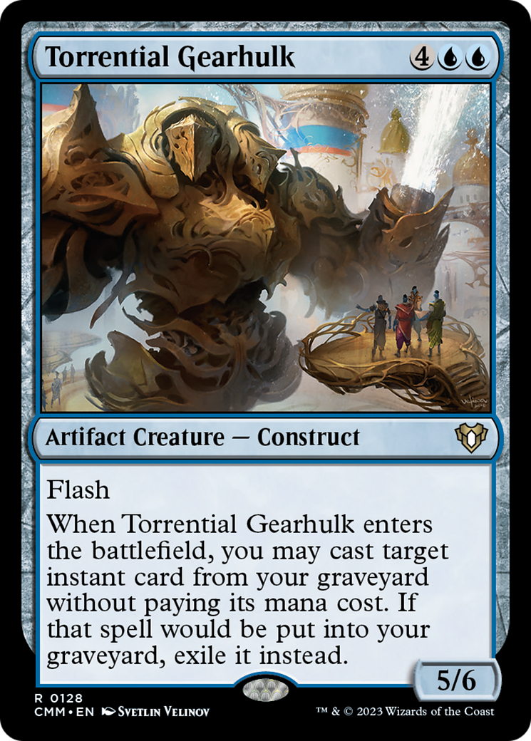 Torrential Gearhulk [Commander Masters] MTG Single Magic: The Gathering    | Red Claw Gaming
