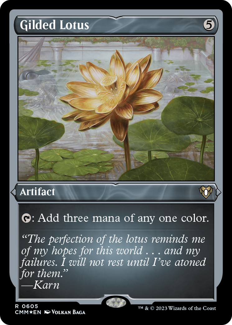 Gilded Lotus (Foil Etched) [Commander Masters] MTG Single Magic: The Gathering | Red Claw Gaming