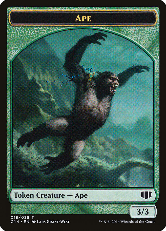Ape // Zombie (011/036) Double-Sided Token [Commander 2014 Tokens] MTG Single Magic: The Gathering | Red Claw Gaming