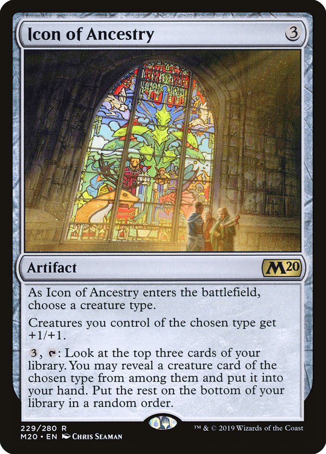 Icon of Ancestry [Core Set 2020] MTG Single Magic: The Gathering | Red Claw Gaming