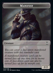 Manifest // Copy Double-Sided Token [Streets of New Capenna Commander Tokens] MTG Single Magic: The Gathering | Red Claw Gaming