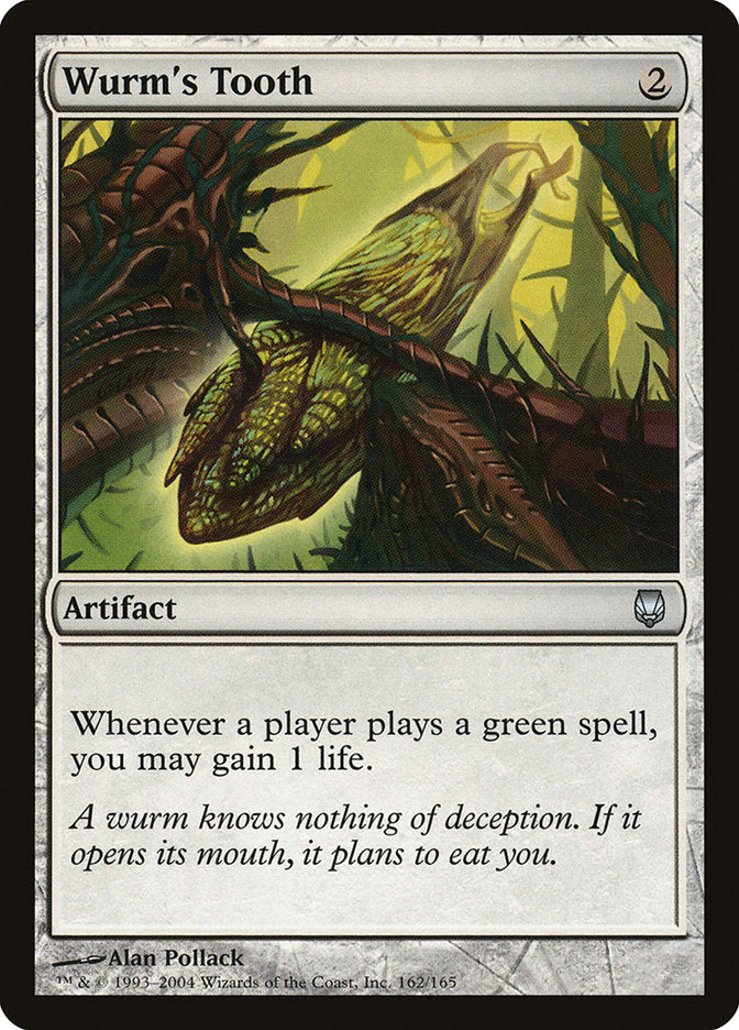 Wurm's Tooth [Darksteel] MTG Single Magic: The Gathering | Red Claw Gaming