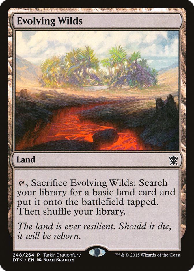 Evolving Wilds [Tarkir Dragonfury] MTG Single Magic: The Gathering | Red Claw Gaming