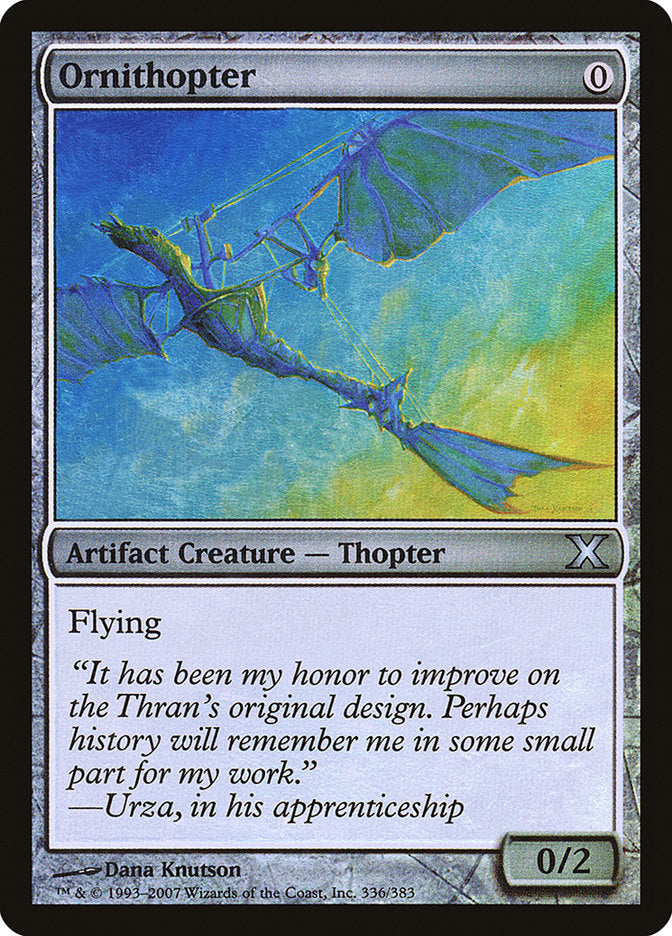 Ornithopter (Premium Foil) [Tenth Edition] MTG Single Magic: The Gathering | Red Claw Gaming