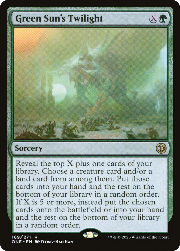 Green Sun's Twilight [Phyrexia: All Will Be One] MTG Single Magic: The Gathering | Red Claw Gaming