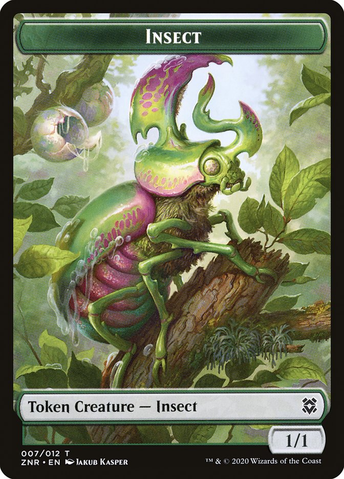 Insect Token [Zendikar Rising Tokens] MTG Single Magic: The Gathering | Red Claw Gaming