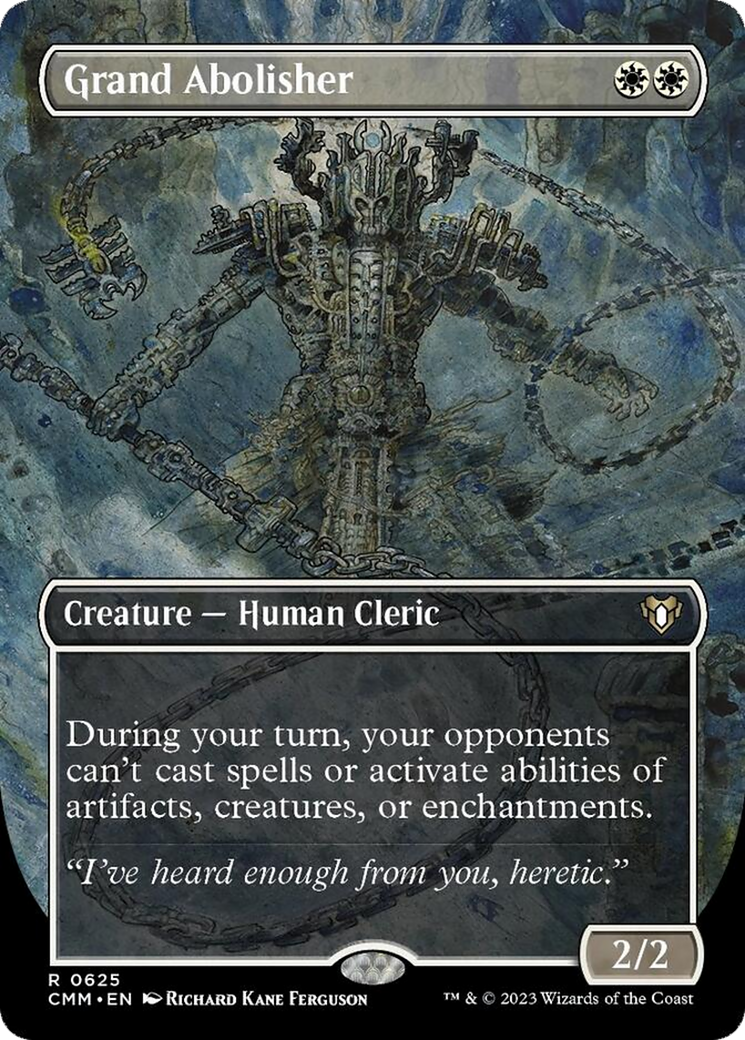 Grand Abolisher (Borderless Alternate Art) [Commander Masters] MTG Single Magic: The Gathering | Red Claw Gaming