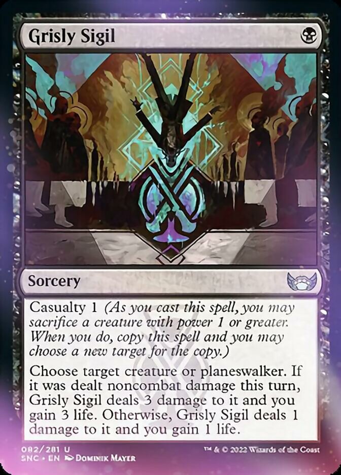 Grisly Sigil [Streets of New Capenna] MTG Single Magic: The Gathering | Red Claw Gaming