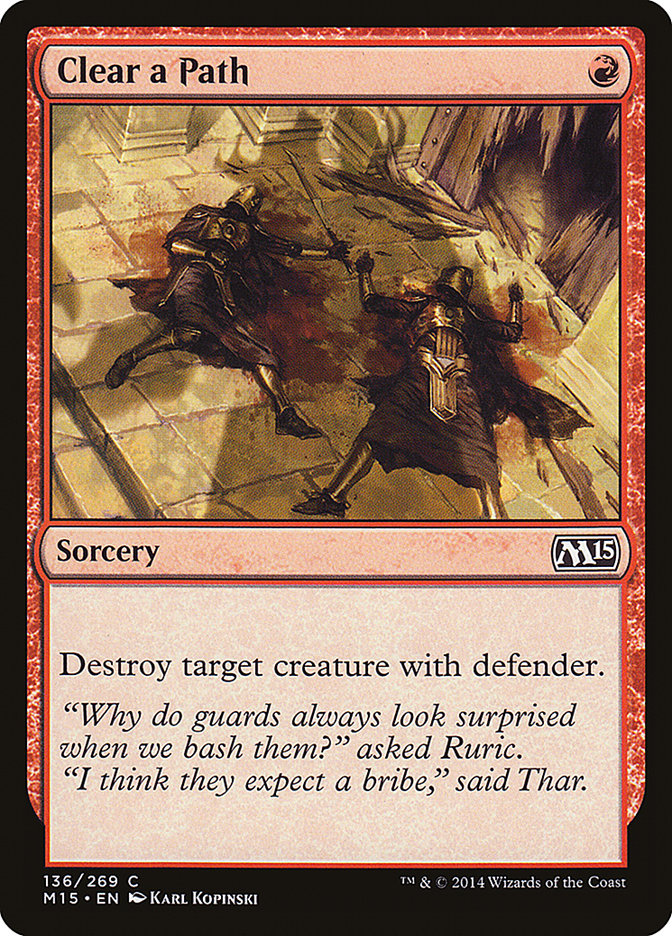 Clear a Path [Magic 2015] MTG Single Magic: The Gathering | Red Claw Gaming
