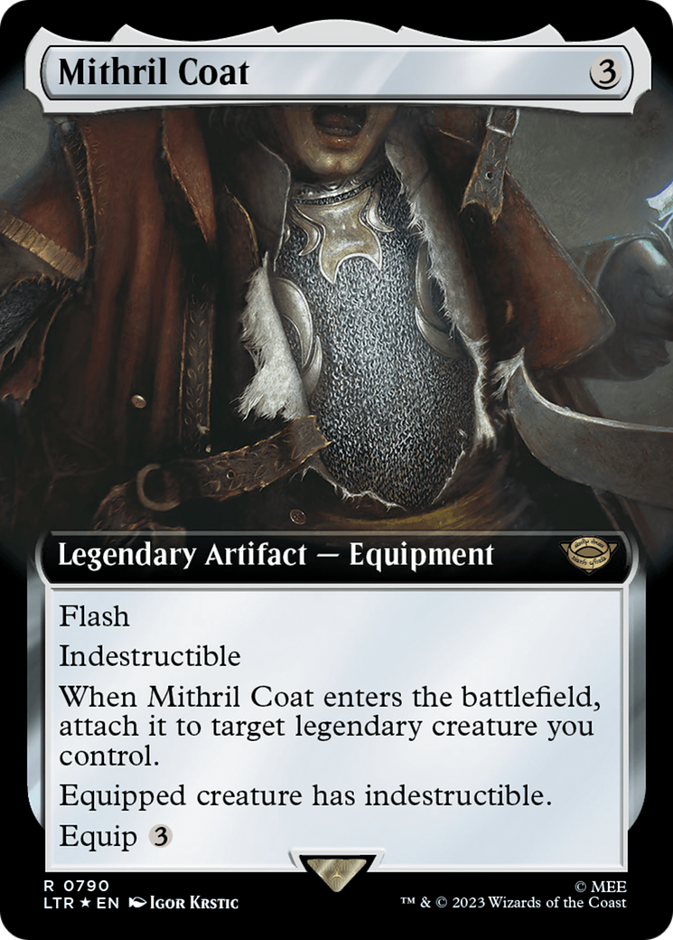 Mithril Coat (Extended Art) (Surge Foil) [The Lord of the Rings: Tales of Middle-Earth] MTG Single Magic: The Gathering | Red Claw Gaming