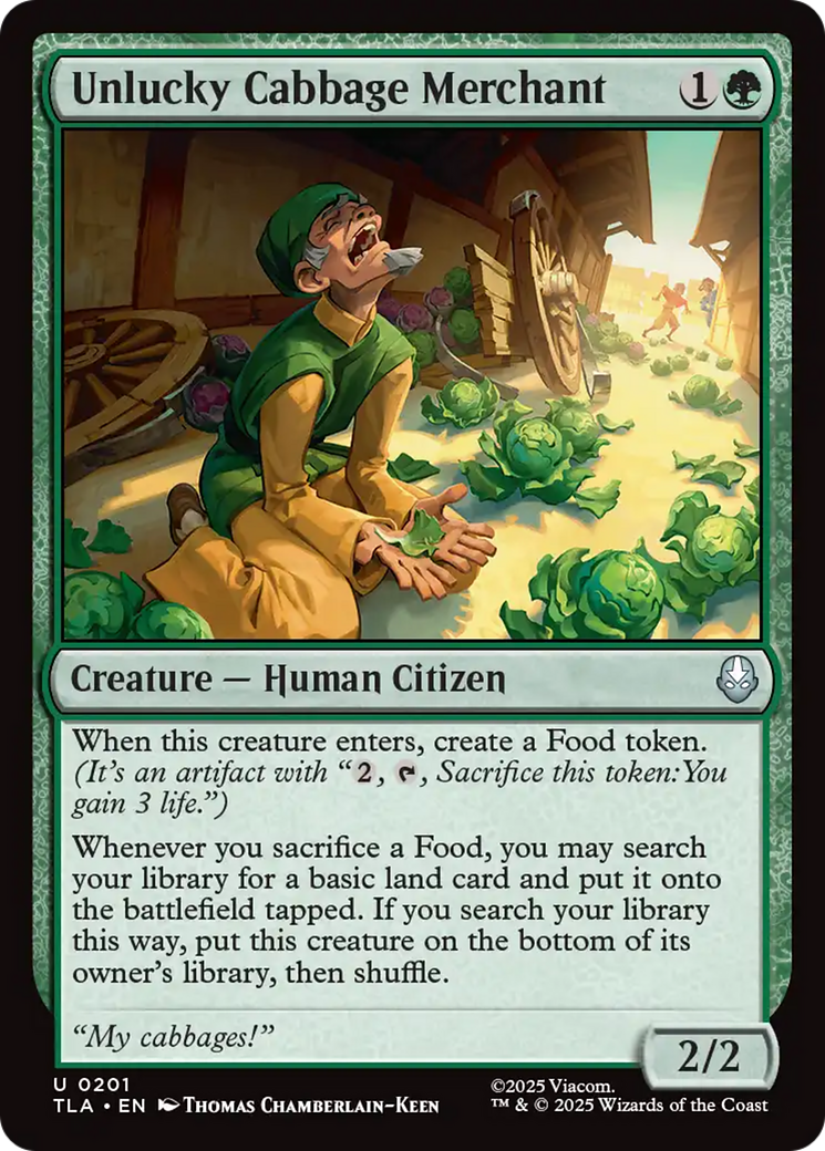 Unlucky Cabbage Merchant [Avatar: The Last Airbender] MTG Single Magic: The Gathering | Red Claw Gaming