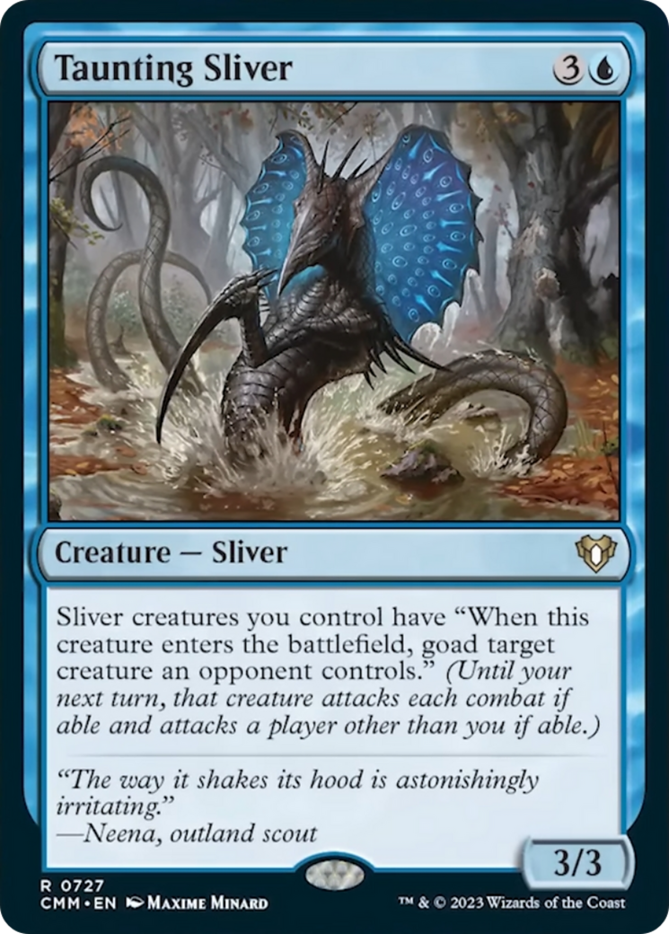 Taunting Sliver [Commander Masters] MTG Single Magic: The Gathering | Red Claw Gaming