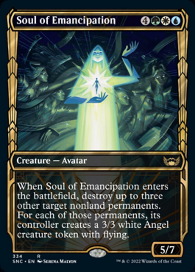 Soul of Emancipation (Showcase Golden Age) [Streets of New Capenna] MTG Single Magic: The Gathering | Red Claw Gaming