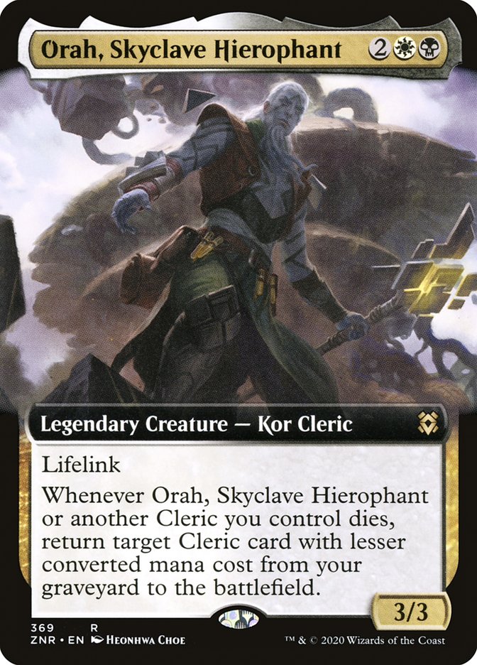 Orah, Skyclave Hierophant (Extended Art) [Zendikar Rising] MTG Single Magic: The Gathering | Red Claw Gaming