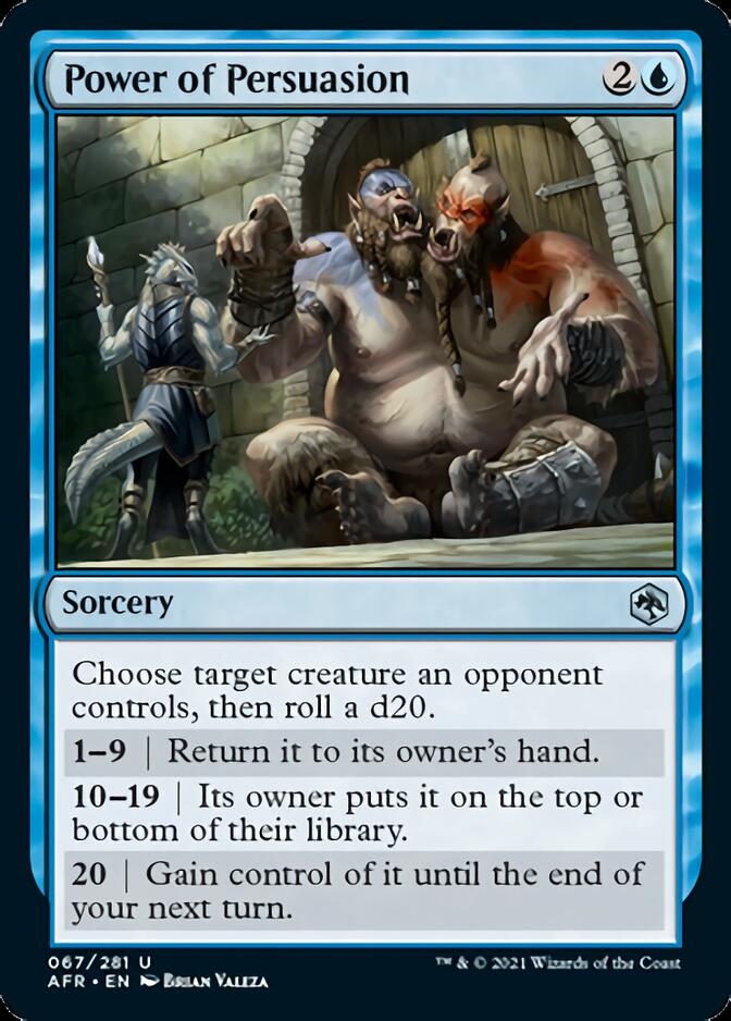 Power of Persuasion [Dungeons & Dragons: Adventures in the Forgotten Realms] MTG Single Magic: The Gathering | Red Claw Gaming