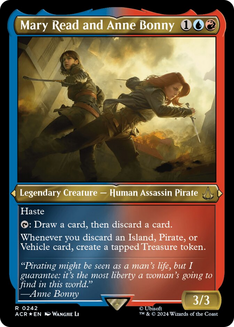 Mary Read and Anne Bonny (Foil Etched) [Assassin's Creed] MTG Single Magic: The Gathering | Red Claw Gaming