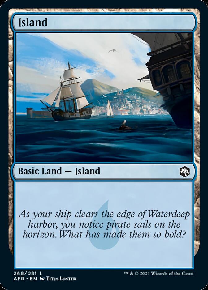Island (268) [Dungeons & Dragons: Adventures in the Forgotten Realms] MTG Single Magic: The Gathering | Red Claw Gaming