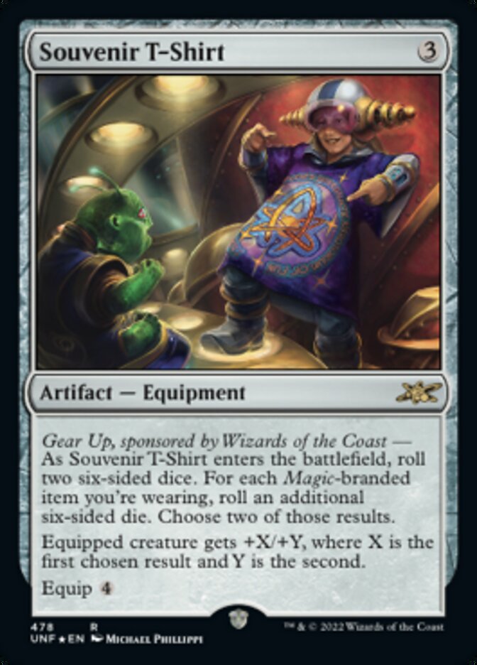 Souvenir T-Shirt (Galaxy Foil) [Unfinity] MTG Single Magic: The Gathering    | Red Claw Gaming