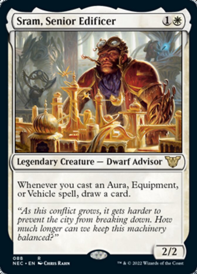 Sram, Senior Edificer [Kamigawa: Neon Dynasty Commander] MTG Single Magic: The Gathering | Red Claw Gaming