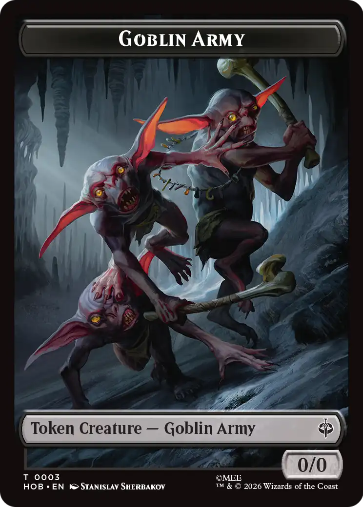 Goblin Army (0003) // Treasure (0012) Double-Sided Token [The Hobbit Tokens] | Red Claw Gaming