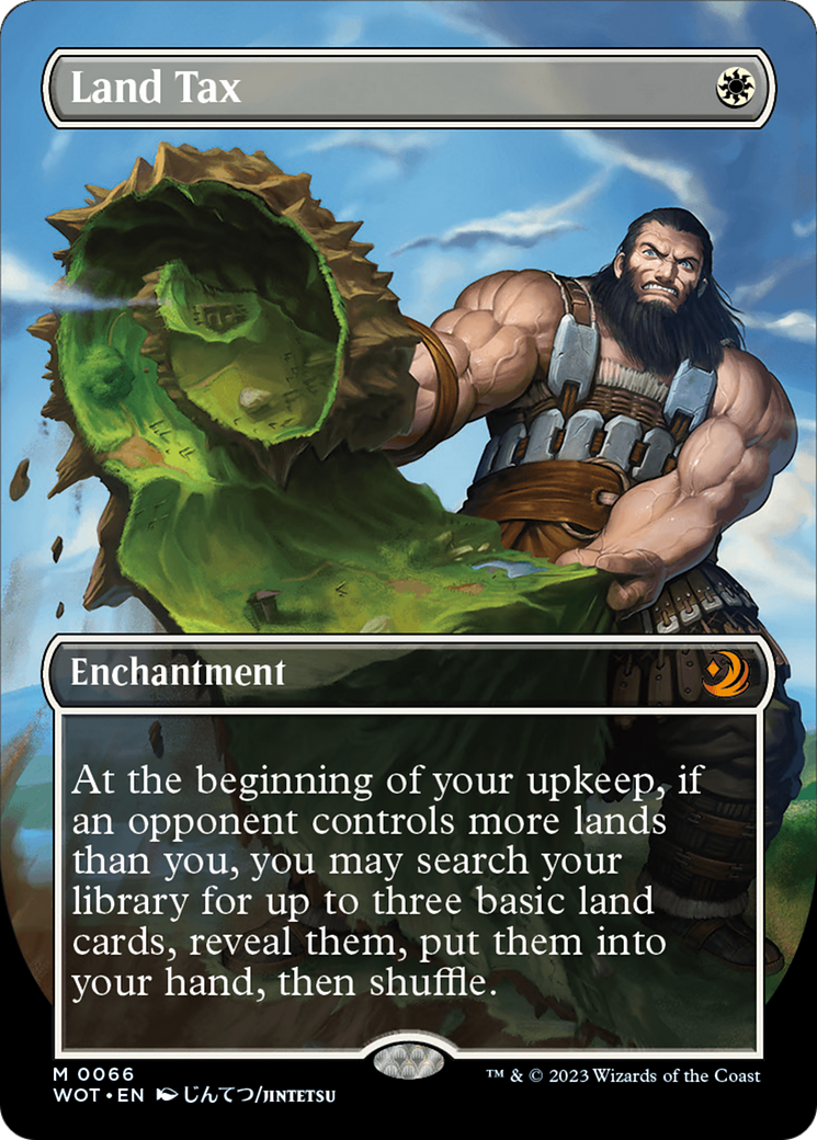 Land Tax (Anime Borderless) [Wilds of Eldraine: Enchanting Tales] MTG Single Magic: The Gathering | Red Claw Gaming