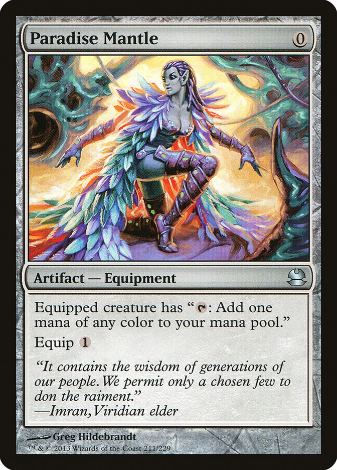 Paradise Mantle [Modern Masters] MTG Single Magic: The Gathering | Red Claw Gaming