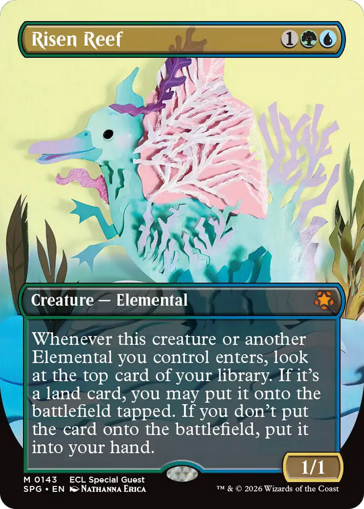 Risen Reef (Borderless) [Lorwyn Eclipsed Special Guests] MTG Single Magic: The Gathering | Red Claw Gaming