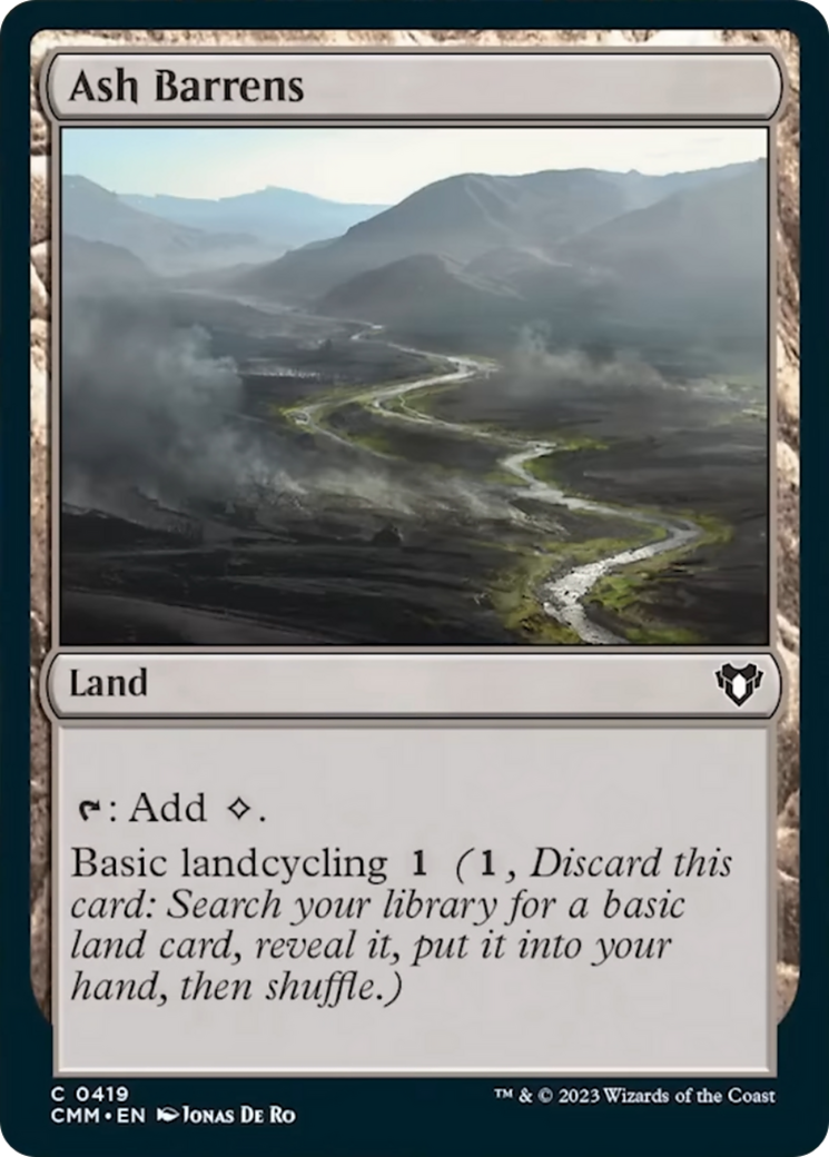 Ash Barrens [Commander Masters] MTG Single Magic: The Gathering | Red Claw Gaming