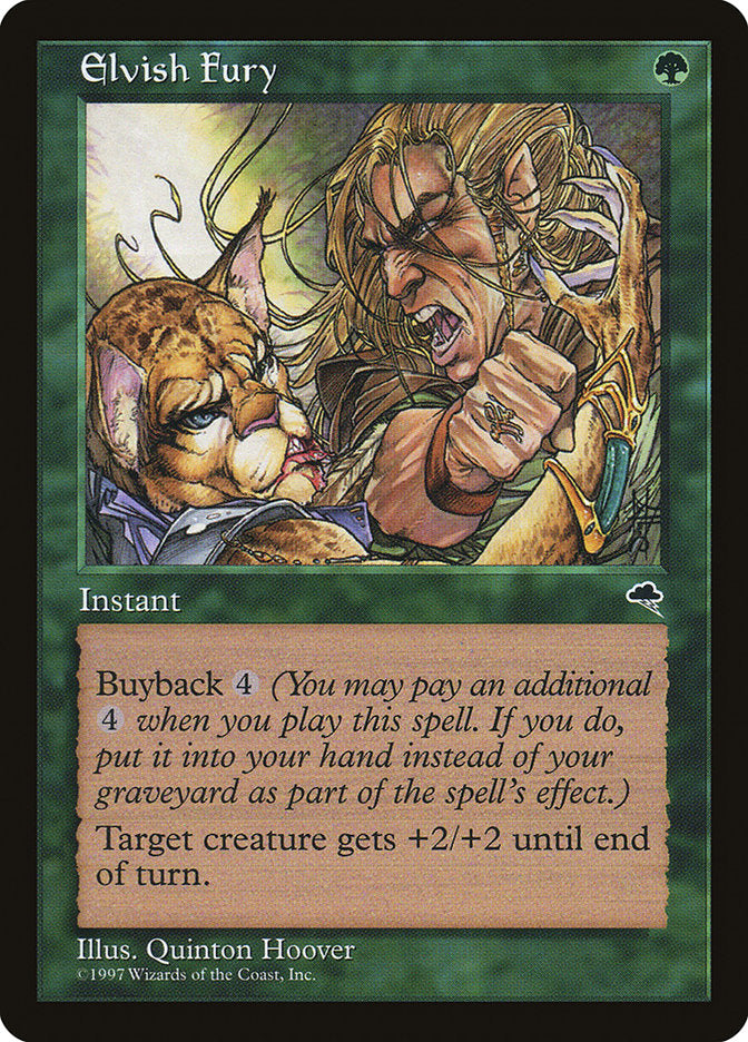 Elvish Fury [Tempest] MTG Single Magic: The Gathering | Red Claw Gaming