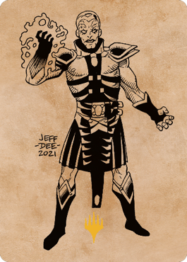 Jon Irenicus, Shattered One Art Card (67) (Gold-Stamped) [Commander Legends: Battle for Baldur's Gate Art Series] MTG Single Magic: The Gathering | Red Claw Gaming