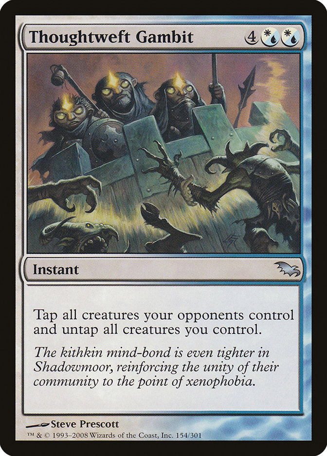 Thoughtweft Gambit [Shadowmoor] MTG Single Magic: The Gathering | Red Claw Gaming