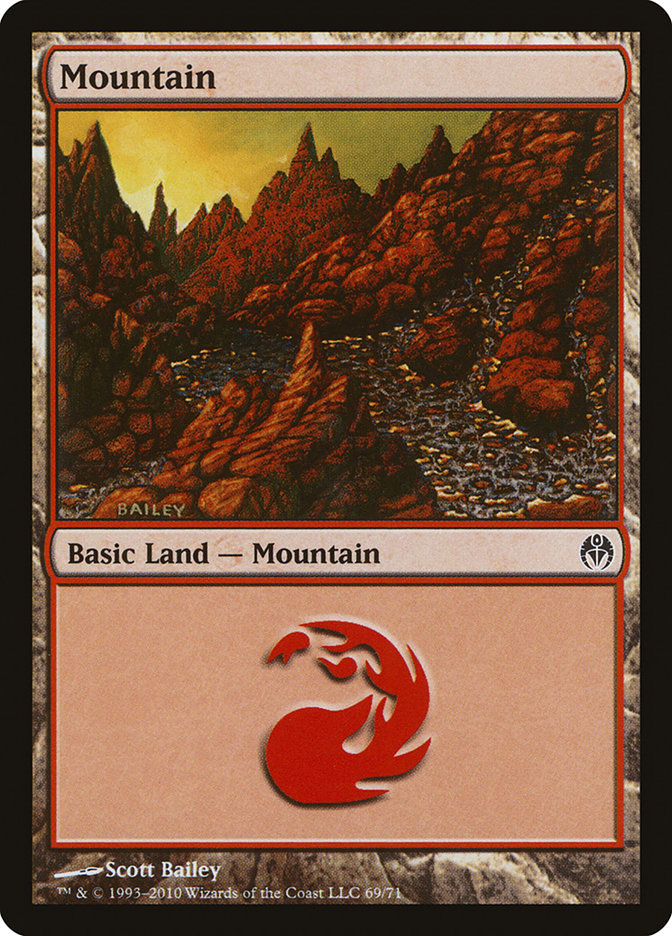 Mountain (69) [Duel Decks: Phyrexia vs. the Coalition] MTG Single Magic: The Gathering | Red Claw Gaming