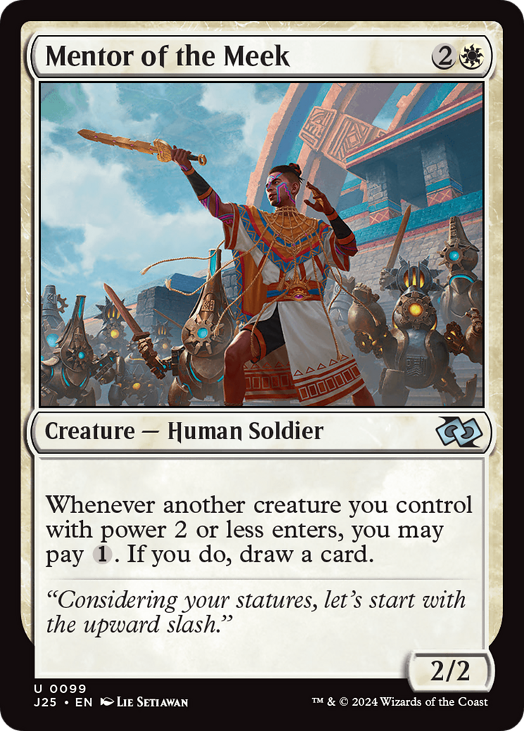 Mentor of the Meek [Foundations Jumpstart] MTG Single Magic: The Gathering | Red Claw Gaming