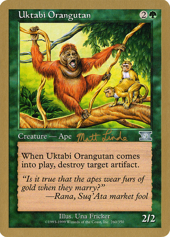 Uktabi Orangutan (Matt Linde) [World Championship Decks 1999] MTG Single Magic: The Gathering | Red Claw Gaming
