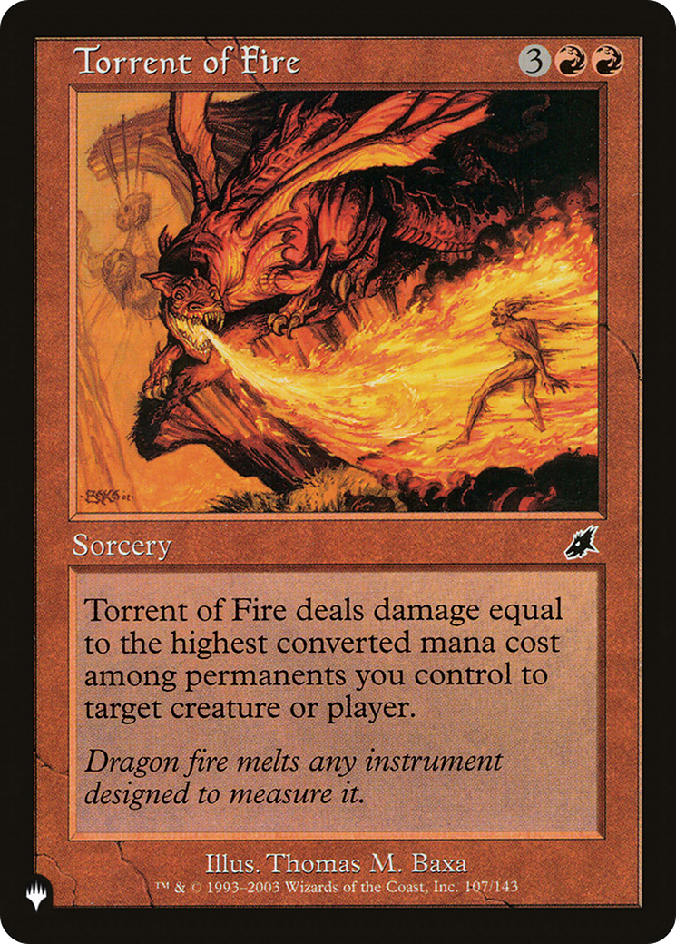 Torrent of Fire [The List] MTG Single Magic: The Gathering | Red Claw Gaming
