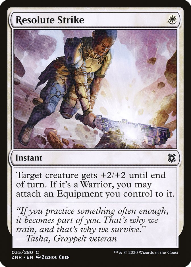 Resolute Strike [Zendikar Rising] MTG Single Magic: The Gathering | Red Claw Gaming